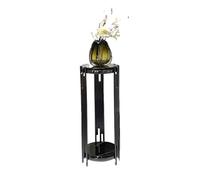 GEK208130 Vase Pied de piédestal Socle de bonsaï en marbre et Acier Inoxydable, léger et Luxueux, présentoir décoratif Moderne for la Maison Décoration de la Maison(Moyen)