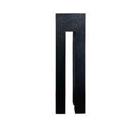 GEK208130 Vase Pied de piédestal Support à bonsaï géométrique en Bois, Ornement Chinois de Salon, souche carbonisée Décoration de la Maison(Petit)