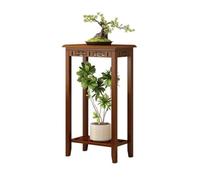 GEK208130 Vase Pied de piédestal Support de bonsaï sur Pied for Balcon, étagère en Bambou for Plantes d'intérieur, Salon, canapé, Bureau Décoration de la Maison(Petit)
