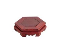 GEK208130 Vase Pied de piédestal Tabouret Hexagonal en Palissandre avec Base en bonsaï, Socle de présentation for Pot de Fleurs et Service à thé Décoration de la Maison