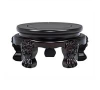 GEK208130 Vase Pied de piédestal Vase Circulaire sur Pied for bonsaï, Tabouret en Bois for Service à thé, décoration for la Maison et Le Bureau Décoration de la Maison(Grand)