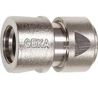 Geka 701X Raccord à Douille Système de Raccord 1/2" 13mm en Laiton Nickelé, Or, 18 x 8 x 13 cm