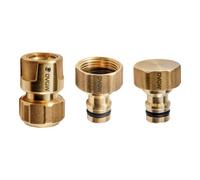 GEKA GEKA plus - Kit de base KTW G3/4", 1/2", bouchon, MS, laiton, 1xG3/4", 2x1/2 Quantité:1