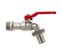 GEKA GEKA Robinet à bille sortie L, MS, avec poignée rouge, 3/4", SB Quantité:5