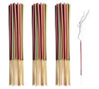Gekamoyue Bâtonnets d'encens, 150pcs Encens Naturel sans, Bois de Santal, Jasmin, Sauge Blanche, Lavande, Fleur de Cerisier, Mastic, 25 Pcs x 6 Pack, 150 Pcs Total