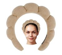 Gekamoyue Headband, Skincare Serre Tete Femme, Bandeau en SPA Douce, pour Soin de La Peau, Lavage du Visage, Élimination du Maquillage, Yoga (Kaki)
