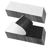 Gekamoyue Rubans Adhésifs 20 Pièces, Scratch Autocollant Double Face 50 x 100mm et 30 x 100mm, Bande Auto Agrippante Bande pour Ménage, Bricolage Et L'Artisanat (Noir)