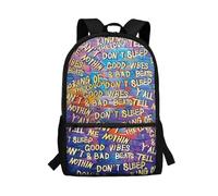 Gekhuqory Kids Basics Sac à dos pour ordinateur portable 17" Sac à dos pour l'école, le travail, le voyage, Graffiti., Taille unique, Sac à dos daypack