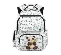 Gekhuqory Sac d'école à motif balle de golf pour milieu, Physique Cartoon Panda, M, Classique