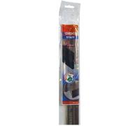 GEKO Bas de porte adhésif en PVC + brosse flexible - 98 cm - Blanc