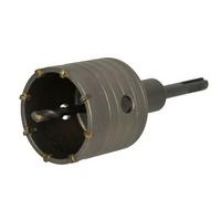 GEKO | couronne de forage 65 mm, SDS Plus, carbure, foret pour boîtes, couronne de forage pour béton, scie cloche, maçonnerie