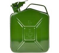 GEKO Jerrican essence en métal avec bouchon hermétique Vert 5 L Vert G