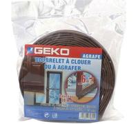 GEKO Joint à clouer ou agrafer - 30 mm x 6 m - Marron