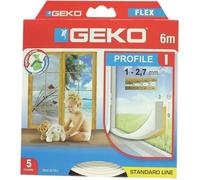 GEKO Joint adhésif en mousse PVC - 9mmx3mmx6m - Blanc