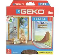 GEKO Joint adhésif mousse PVC - 9 mm x 3 mm x 6 m - Marron