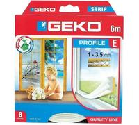 GEKO Joint adhésif profil E en caoutchouc EPDM - 9mmx6m - Blanc
