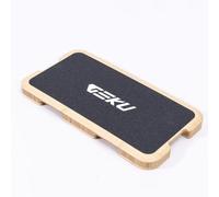 GEKU FIT Resistance Band Workout Footplate - Wood Exercise Platform with Non-Slip Surface for Band Training, Stretching, and Full-Body Home Gym