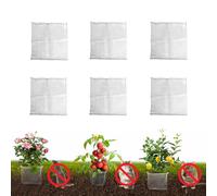 Gekufa Lot de 6 paniers de Plantation Anti-Campagnol, 35 * 35cm Panier Campagnol, en Acier Inoxydable, Protection des Racines des Plantes, des Fleurs, des légumes