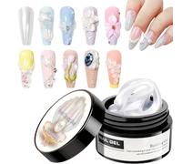 Gel 3D de sculpture pour ongles,Décoration d'ongles - Gel solide de modelage d'ongle,pour Débutants, Professionnels, Mères, Mariées, Amateurs de Beauté, Femmes, Filles, Dames, Salon