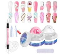 Gel 3d Ongle, Formule Lisse Auto-nivelante, 60g, 3d Gel, Gels Et Résines, Colle Anti-adhésive - Rhinestone - Avec Pinceau À Ongles En Silicone, Pour Débutants Comme Professionnels