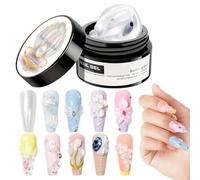 Gel 3D pour ongles | Art des ongles non-adhésif | Gel constructeur solide à | Pour débutants, amateurs beauté, étudiantes, femmes, mères, jeunes mariées, dames, épouses, usage maison, salon, sp