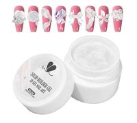 Gel 3D Pour Ongles,Gel de Modelage Solide pour Ongles - Builder Manucure Non Collant 5ml Pour Modelage Design Salon À Domicile