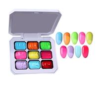 Gel 9 Couleurs Portables, Très Pigmentées