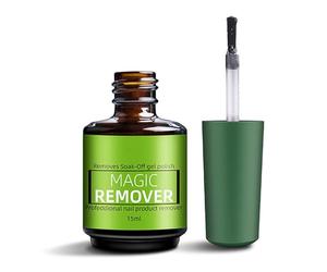 Gel à ongles - 15 ml - Agent de nettoyage rapide, fournitures de manucure, équipement de voyage à domicile, outil de salon de beauté, pas besoin de papier d'aluminium, récipient de disparition rapide