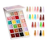 Gel à ongles | 24 couleurs de durcissement UV LED et longue durée | Palette de gel de peinture | Pour la maison, le salon, pour l'exercice, les , les amateurs de bricolage, les