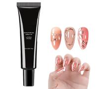 Gel à ongles 3D - 15 ml - Gel de sculpture avec distributeur de tubes - Texture UV Candy - Colle à ongles transparente - Instrument de décoration de manucure - Contrôle d'une seule main pour salon et