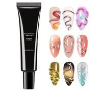 Gel À Ongles 3D | Poudre De Ongles Chromée | Gel De Colle Solide | Gels De Constructeurs Non Wipe Pour La Conception, Les Sculptures Et Les Extensions Des Épingles | Supplies Professionnelles D'art De