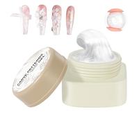 Gel à ongles constructeur solide, gel de sculpture à ongles 3D - Gel à ongles solides non collant 3D | Fournitures de manucure blanche 5G pour le dessin, le moulage et la décoration, Easy Dry