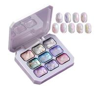 Gel à ongles dégradé-ensemble de 9 couleurs, peinture de manucure sirène Au