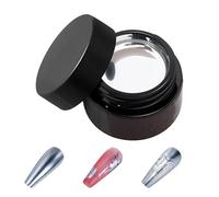 Gel à ongles métallique - 10 g - Miroir argenté brillant - Application lisse et durable - Pour salon de maison, voyage, rendez-vous galant, mère, épouse, petite amie, accessoire de beauté