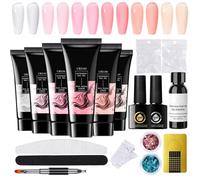 Gel à ongles multi-usage - Colle extra résistante pour la reconstruction, l'émail de base - Construction idéale et décoration - Gel à ongles multifonction durable - Outils décoratifs - Desi artistique