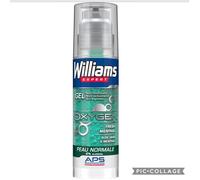Gel à raser - WILLIAMS - Oxygène Mentholé - Peaux Normales - Non Moussant - Protection Irritations