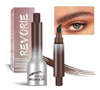 Gel À Sourcils À Brosse Biseautée Et À Tremper, Pinceau À Sourcils Liquide, Séchage Rapide Longue Durée, Crayon À Sourcils Effet Poils, Stylo À Sourcils Pressé Sauvage (Marron Chocolat)