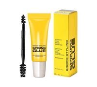 Gel à sourcils transparent - Brosse Anti-Transpiration Double Embout Longue Tenue - Gel fixateur pour sourcils,Quotidien, fêtes, mariage, maison, école, travail, rendez-vous, club, plage, piscine, sal