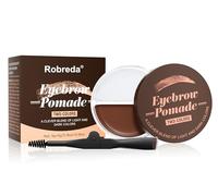Gel à sourcils transparent et marron 2 en 1 - Résistant à l'eau - Longue durée 24 h - Mat - Pour des sourcils naturels