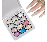 Gel à tamponner | 12 Couleurs Hautement Pigmentées,kit de gel peinture à l'éponge pour ongles | pour débutantes filles femmes artistes salon à domicile anniversaire fête vacances