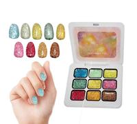 Gel À Tapoter Ongles Cosmétiques de dessin pailletés 9 couleurs