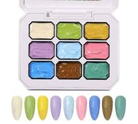 Gel à Tapoter pour Ongles 9 Couleurs À Longue Durée Et Hautement Pigmenté