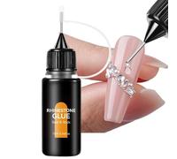 Gel Adhésif Pour Ongles 3D - Colle Pour Bijoux, Formule Sans Lavage, Extra Résistante | Application D'autocollants De Perles Scintillantes, Utilisation De La Conception D'ongles Professionnel