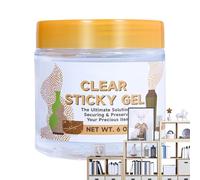 Gel Adhésif Transparent Pour Musée - Pâte Adhésive Réutilisable - Support Amovible Incolore,pour Antiquités Céramique Bois Verre Sculptures Présentation Vitrines Fixation d'Objets d'Art et Bijoux