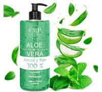 Gel Aloe Vera Jambes, Circulation, Varices, Vergetures, Jambes Légères, Retention D'eau, Jambes Gonflées, Crème De Massage, Effet Rafraîchissant, Articulations 500 Ml