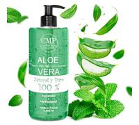 Gel Aloe Vera Jambes, Circulation, Varices, Vergetures, Jambes Légères, Retention d'Eau, Jambes Gonflées, Crème de Massage, Effet Rafraîchissant, Articulations 500 ml