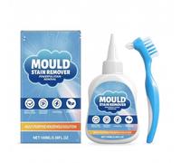 Gel anti-moisissures ménager avec brosse - Puissant détachant pour éviers, toilettes, lave-linge, joints de salle de bain et carrelages - 100 ml