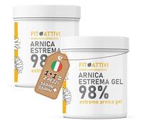 Gel Arnica 550 ml, Arnica per Cavalli Uso Umano 98%, Pomata Arnica Estrema con Vitamina E, Menta e Lavanda, 100% Made in Italy - FITOATTIVI 2x550ml