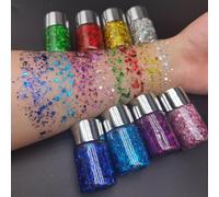 Gel artisanal sans adhésif nécessaire pour scène et événement festif Paillettes portables