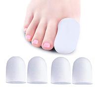 Gel Big Toe Caps, 4 paquets de protecteurs d'orteils, Manchons en silicone respirant pour le gros orteil, ampoules, cors, orteils en marteau, anti-douleur par friction